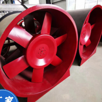 厂家定做轴流式消防排烟风机 HTF耐高温单速双速 消防排烟风机