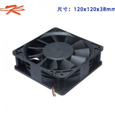 12038散热风扇供应定制直流12V24V增压含油轴承低噪音散热风扇