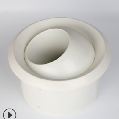 ABS球形风口 带节阀可调风口射流风口旋流口圆形风口温控球形风口